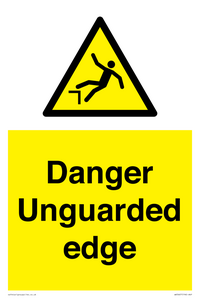 Danger Unguarded edge